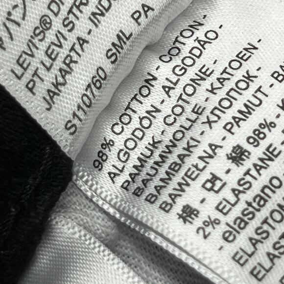 LEVIS 559 Jeans Mens 34x32 Relaxed Straight Denim 5 Pocket Stretch Cotton Black - Picture 11 of 16